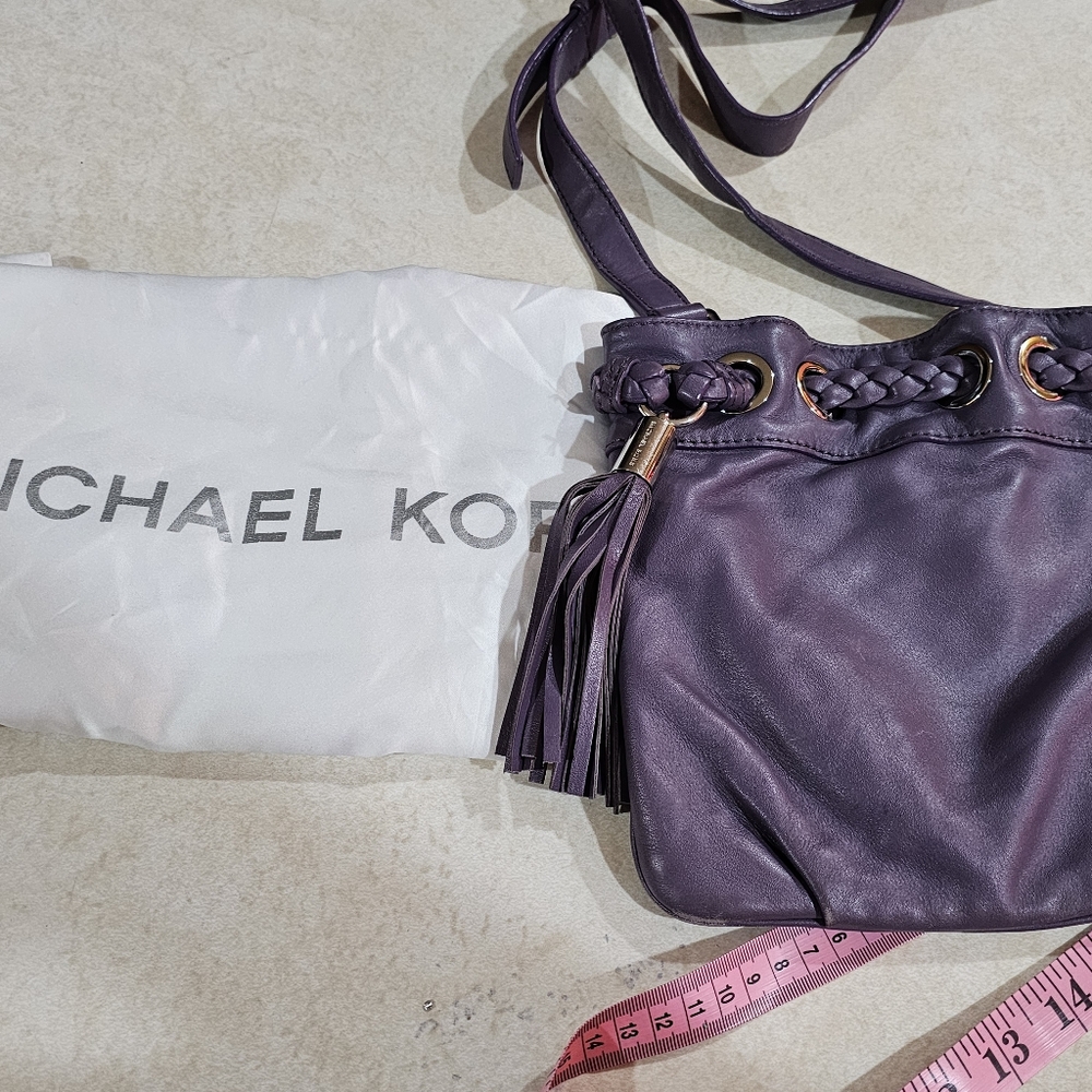 Michael Kors Purple Crossbody Bag with Tassels